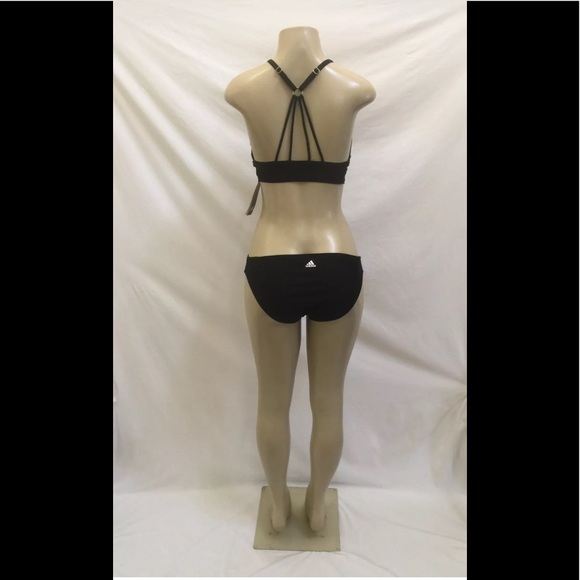 NWT Adidas Women’s Size L Painted Palms 2pc Bikini - Picture 4 of 11